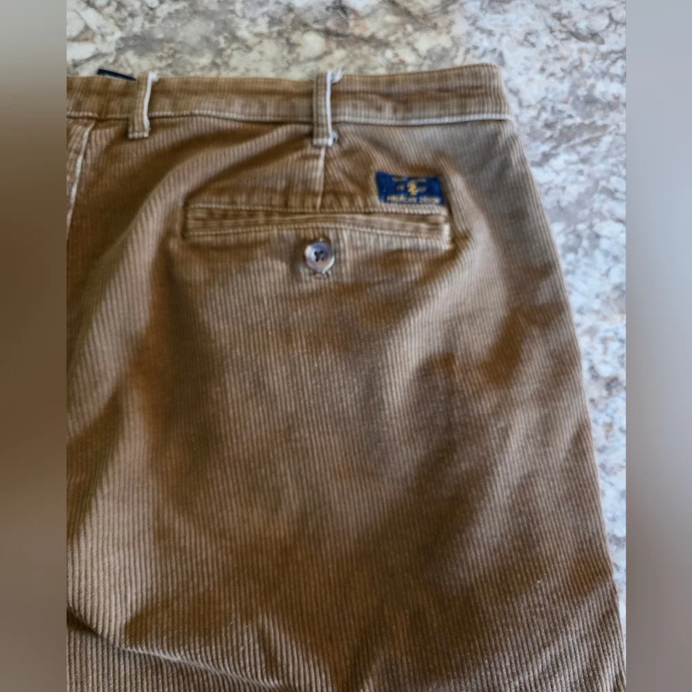 Izod Classic Men's Brown Corduroy Pants Straight Leg 38x32